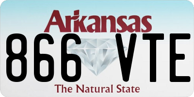 AR license plate 866VTE