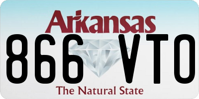 AR license plate 866VTO