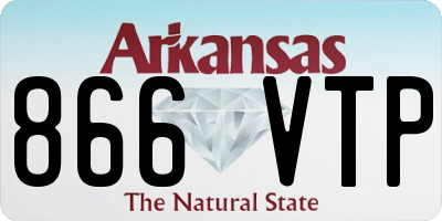 AR license plate 866VTP
