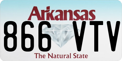AR license plate 866VTV