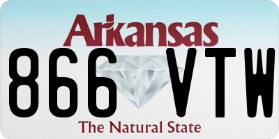 AR license plate 866VTW