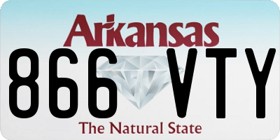 AR license plate 866VTY