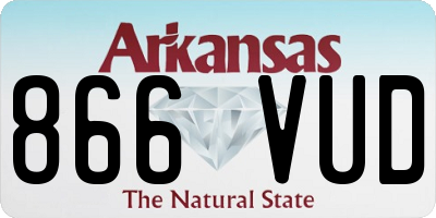 AR license plate 866VUD