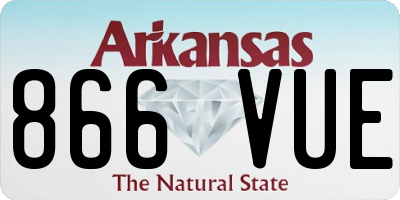 AR license plate 866VUE