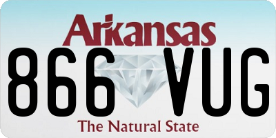 AR license plate 866VUG