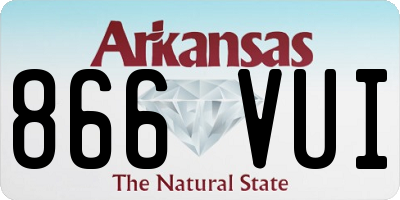 AR license plate 866VUI