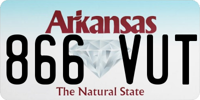 AR license plate 866VUT