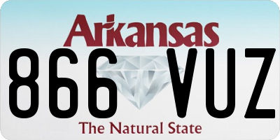 AR license plate 866VUZ