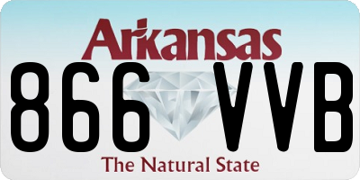 AR license plate 866VVB