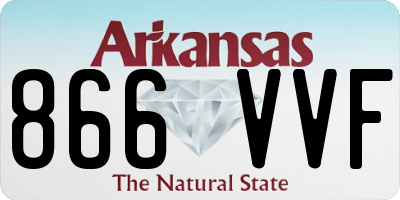 AR license plate 866VVF