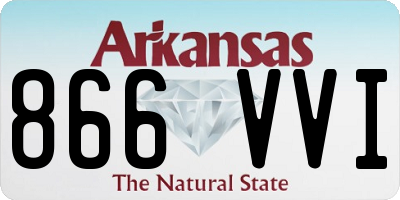 AR license plate 866VVI
