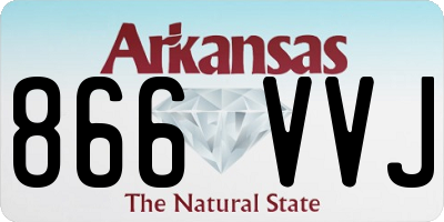AR license plate 866VVJ