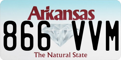 AR license plate 866VVM