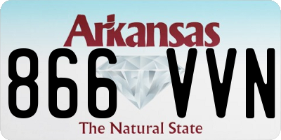 AR license plate 866VVN