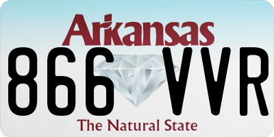 AR license plate 866VVR
