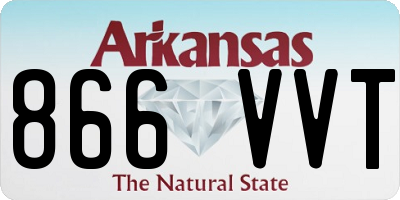 AR license plate 866VVT