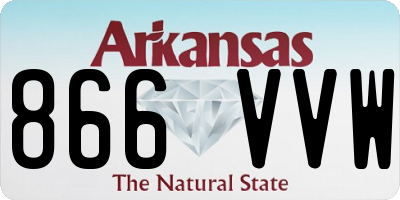 AR license plate 866VVW