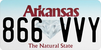 AR license plate 866VVY