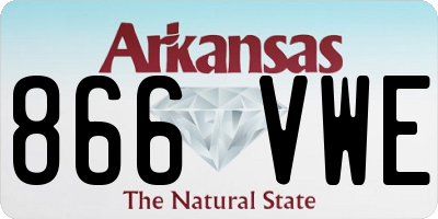 AR license plate 866VWE
