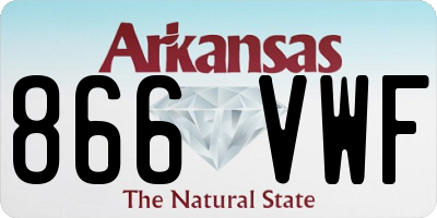 AR license plate 866VWF