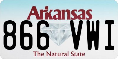 AR license plate 866VWI