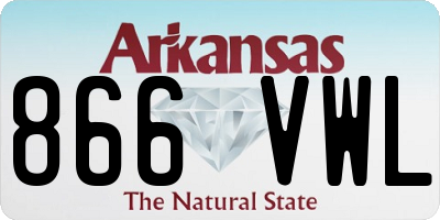 AR license plate 866VWL