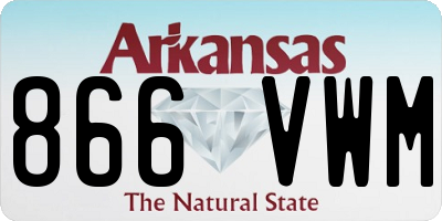 AR license plate 866VWM