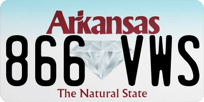 AR license plate 866VWS