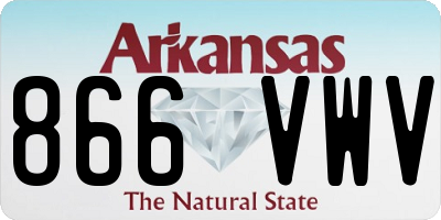 AR license plate 866VWV
