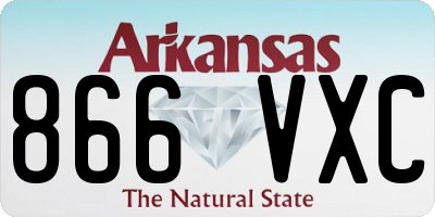 AR license plate 866VXC