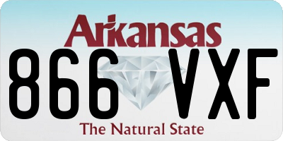 AR license plate 866VXF