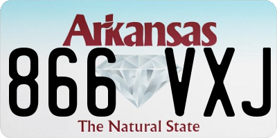AR license plate 866VXJ