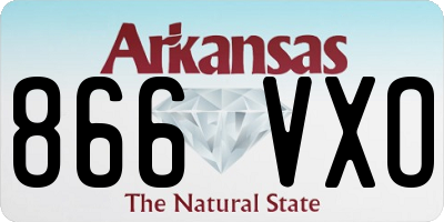 AR license plate 866VXO