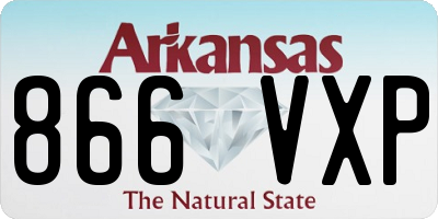 AR license plate 866VXP