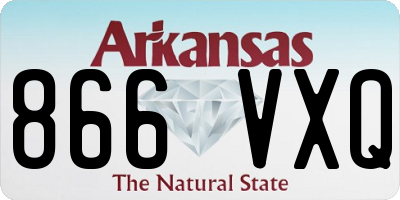 AR license plate 866VXQ
