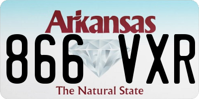 AR license plate 866VXR