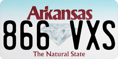 AR license plate 866VXS