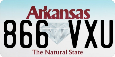 AR license plate 866VXU