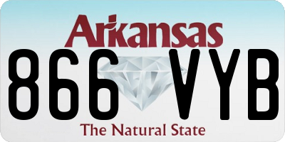 AR license plate 866VYB