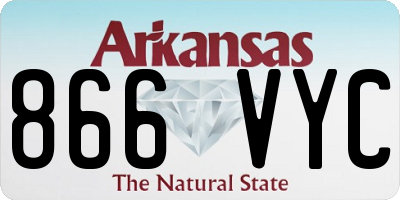 AR license plate 866VYC