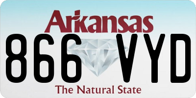 AR license plate 866VYD