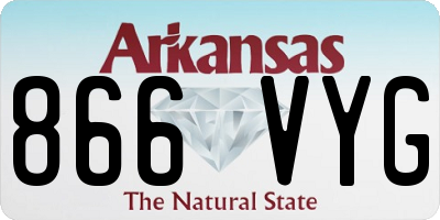 AR license plate 866VYG
