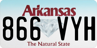AR license plate 866VYH