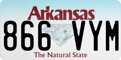 AR license plate 866VYM