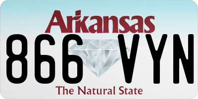 AR license plate 866VYN