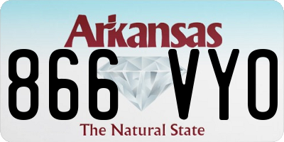 AR license plate 866VYO