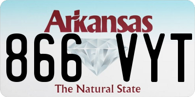 AR license plate 866VYT