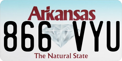 AR license plate 866VYU