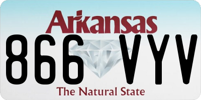 AR license plate 866VYV