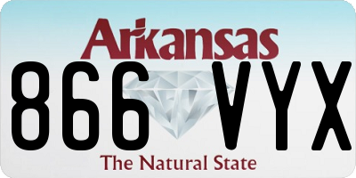 AR license plate 866VYX